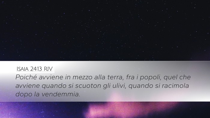 Isaia 24:13 RIV Bible Verse Image