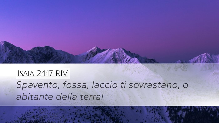 Isaia 24:17 RIV Bible Verse Image