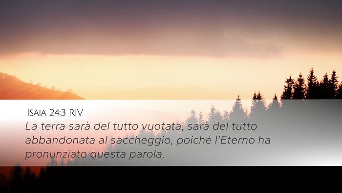 Isaia 24:3 RIV Bible Verse Image