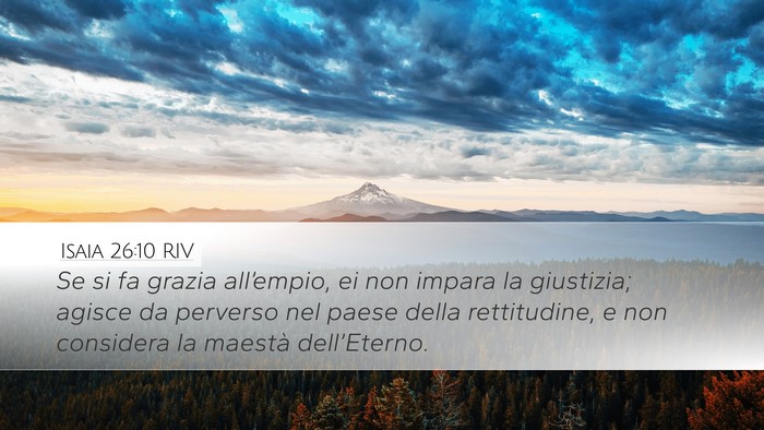 Isaia 26:10 RIV Bible Verse Image