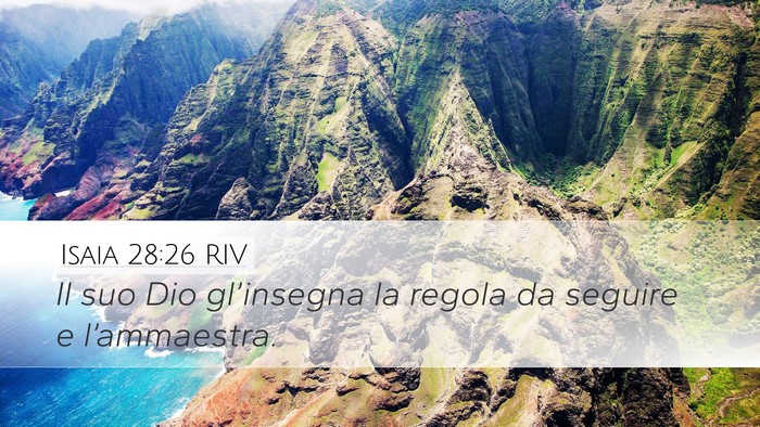 Isaia 28:26 RIV Bible Verse Image