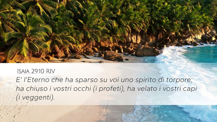 Isaia 29:10 RIV Bible Verse Image