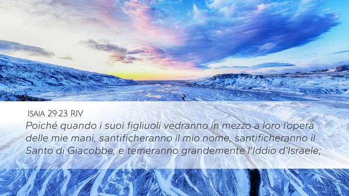 Isaia 29:23 RIV Bible Verse Image