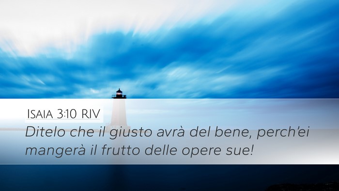 Isaia 3:10 RIV Bible Verse Image