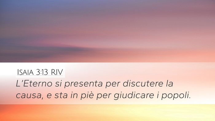 Isaia 3:13 RIV Bible Verse Image