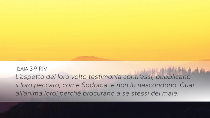 Isaia 3:9 RIV Bible Verse Image