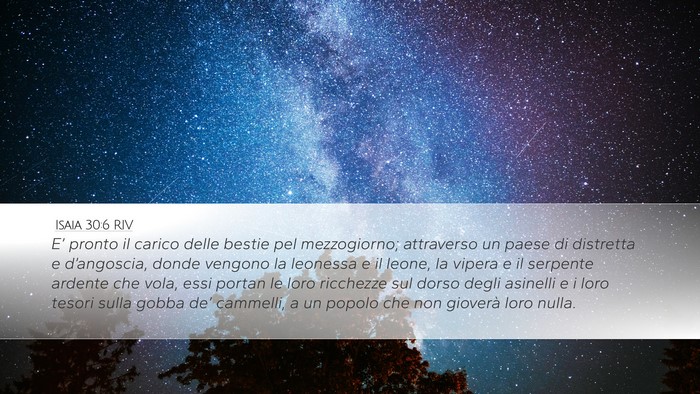 Isaia 30:6 RIV Bible Verse Image