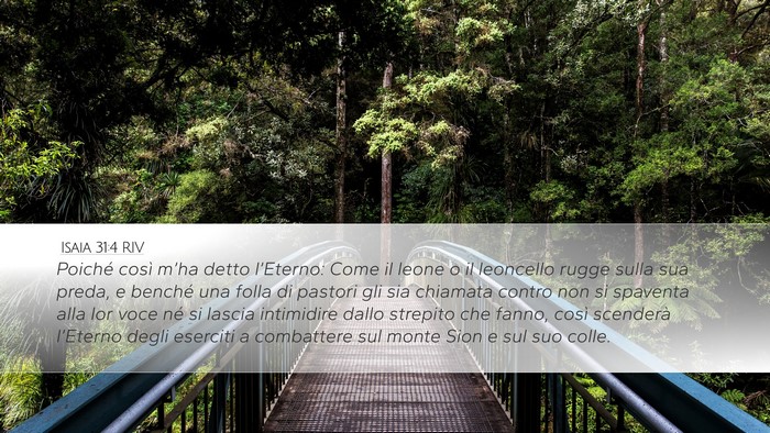 Isaia 31:4 RIV Bible Verse Image