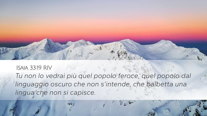 Isaia 33:19 RIV Bible Verse Image
