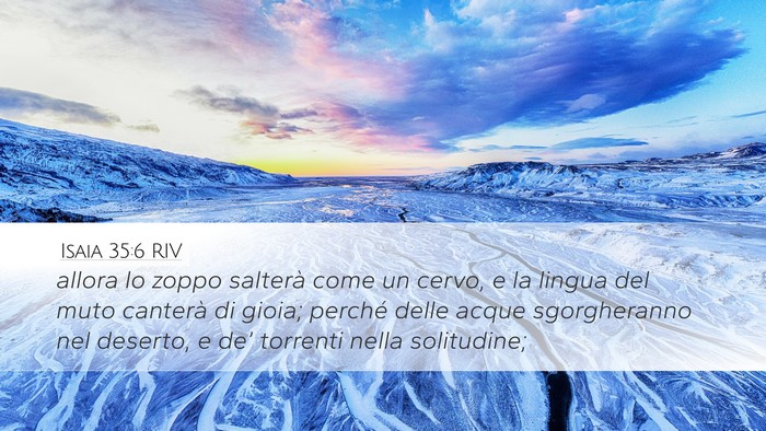 Isaia 35:6 RIV Bible Verse Image