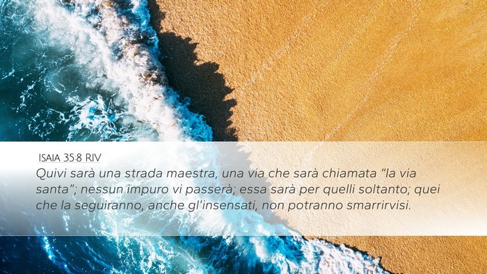 Isaia 35:8 RIV Bible Verse Image