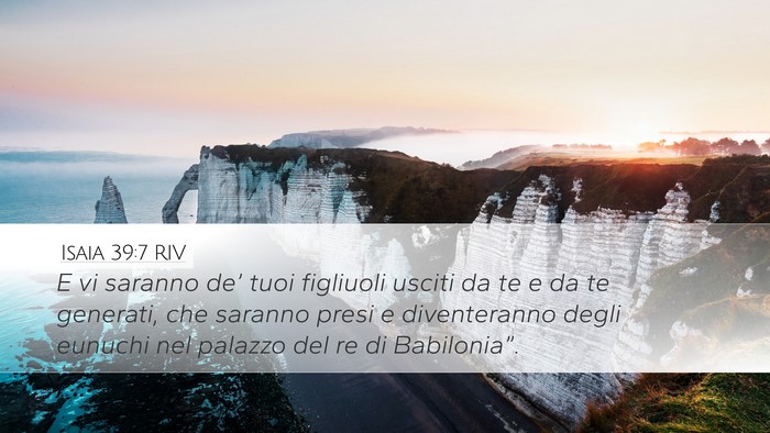 Isaia 39:7 RIV Bible Verse Image