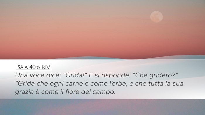 Isaia 40:6 RIV Bible Verse Image