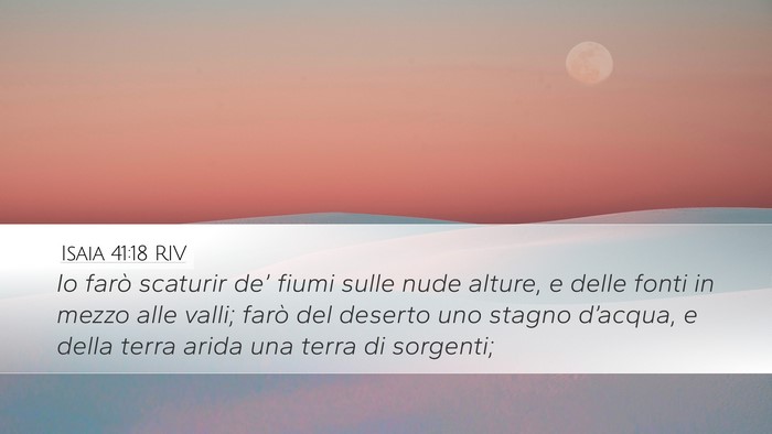 Isaia 41:18 RIV Bible Verse Image