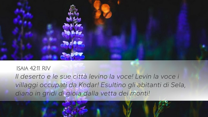 Isaia 42:11 RIV Bible Verse Image