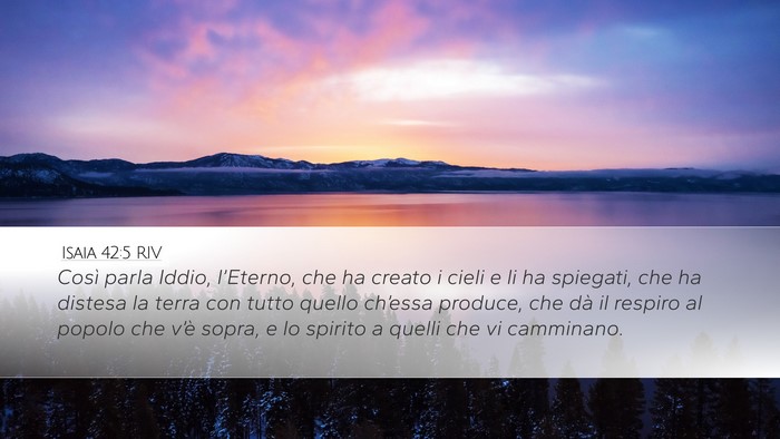 Isaia 42:5 RIV Bible Verse Image