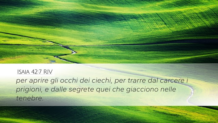 Isaia 42:7 RIV Bible Verse Image