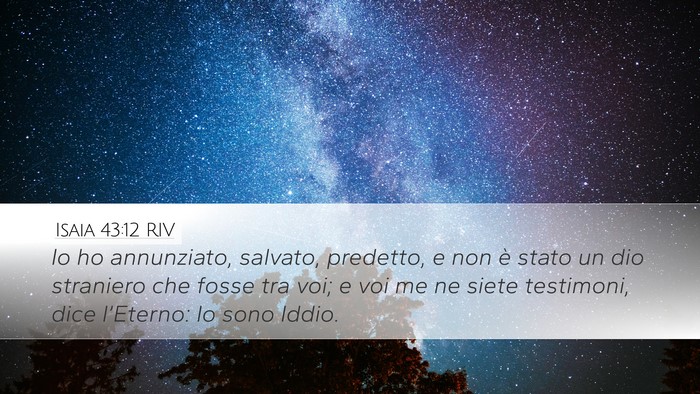 Isaia 43:12 RIV Bible Verse Image