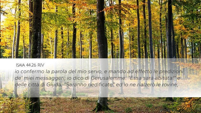 Isaia 44:26 RIV Bible Verse Image