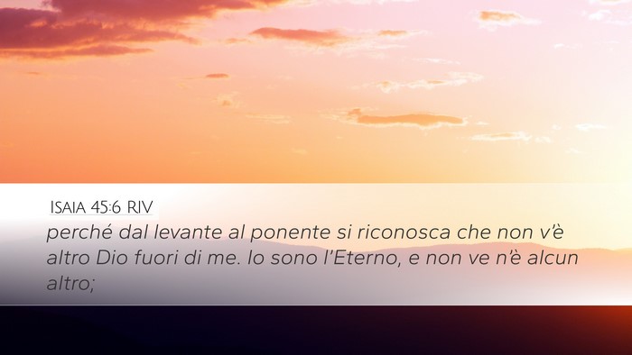 Isaia 45:6 RIV Bible Verse Image