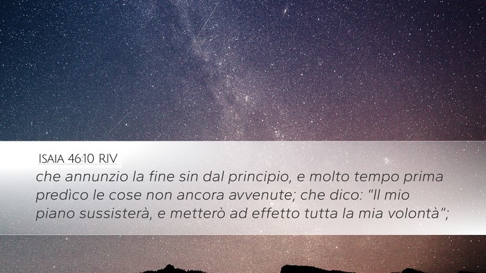 Isaia 46:10 RIV Bible Verse Image