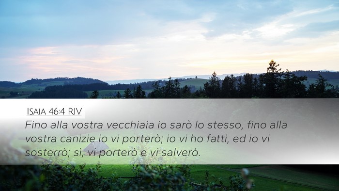 Isaia 46:4 RIV Bible Verse Image