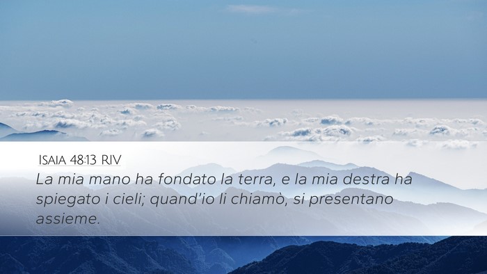 Isaia 48:13 RIV Bible Verse Image