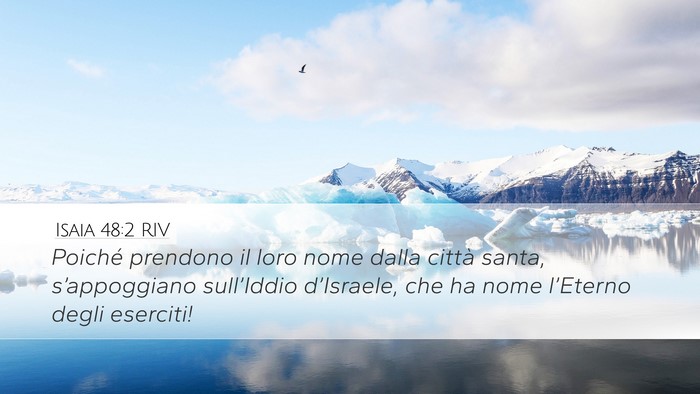 Isaia 48:2 RIV Bible Verse Image