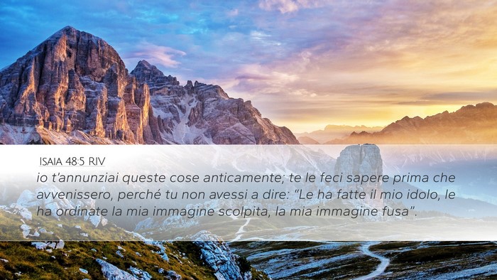 Isaia 48:5 RIV Bible Verse Image