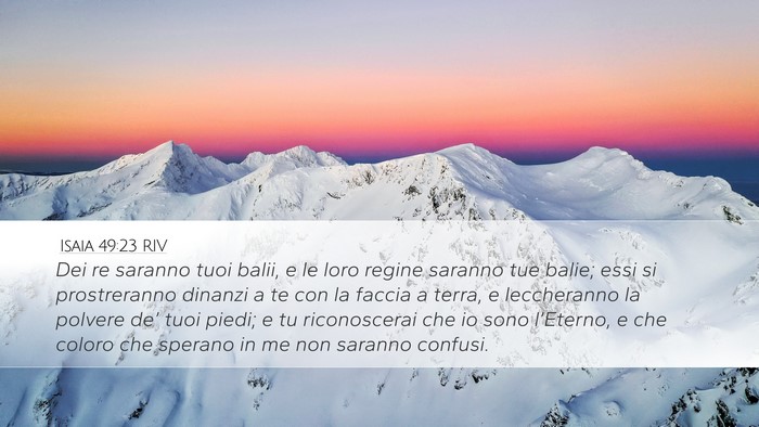 Isaia 49:23 RIV Bible Verse Image