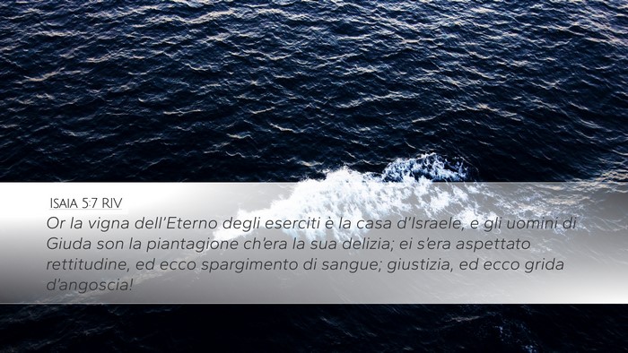Isaia 5:7 RIV Bible Verse Image