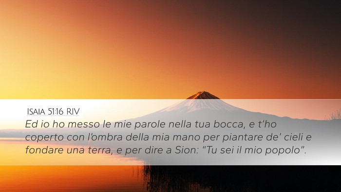Isaia 51:16 RIV Bible Verse Image