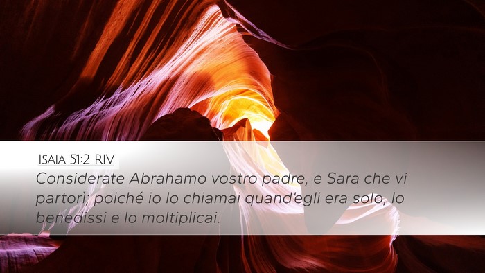 Isaia 51:2 RIV Bible Verse Image