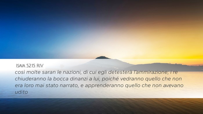 Isaia 52:15 RIV Bible Verse Image
