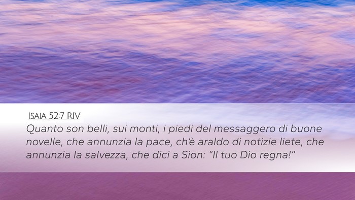 Isaia 52:7 RIV Bible Verse Image