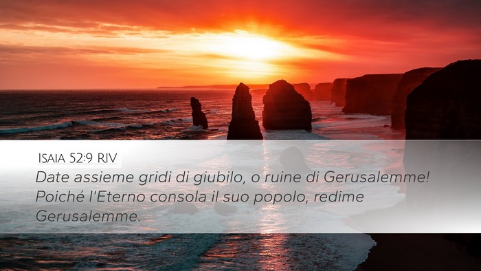 Isaia 52:9 RIV Bible Verse Image