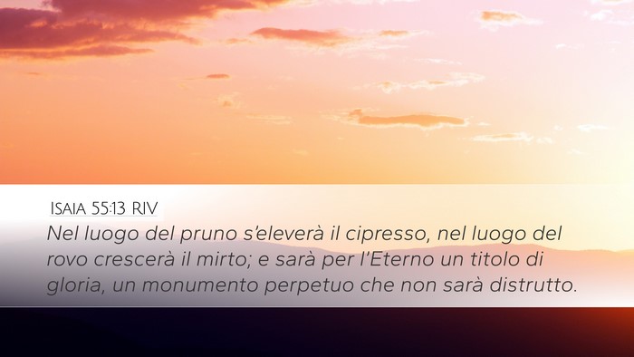 Isaia 55:13 RIV Bible Verse Image