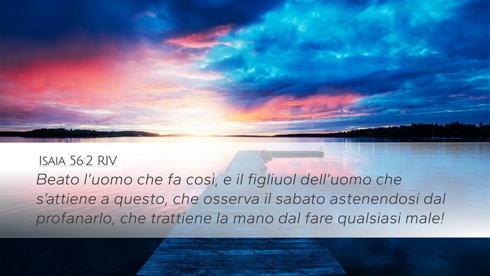 Isaia 56:2 RIV Bible Verse Image