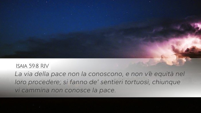 Isaia 59:8 RIV Bible Verse Image