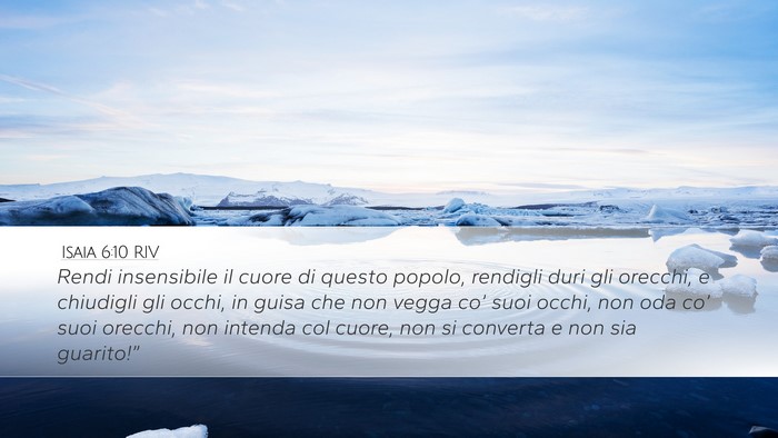 Isaia 6:10 RIV Bible Verse Image
