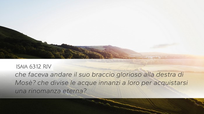 Isaia 63:12 RIV Bible Verse Image