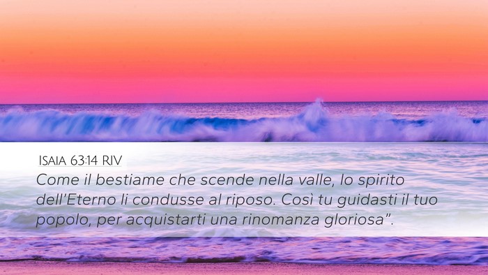 Isaia 63:14 RIV Bible Verse Image