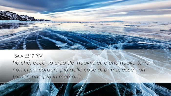 Isaia 65:17 RIV Bible Verse Image