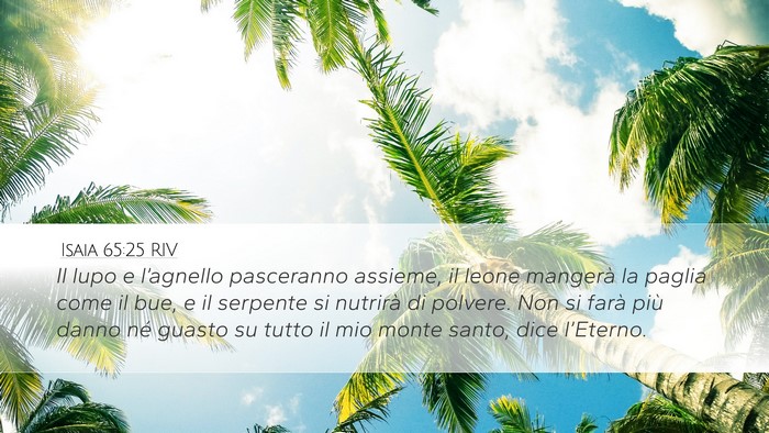 Isaia 65:25 RIV Bible Verse Image