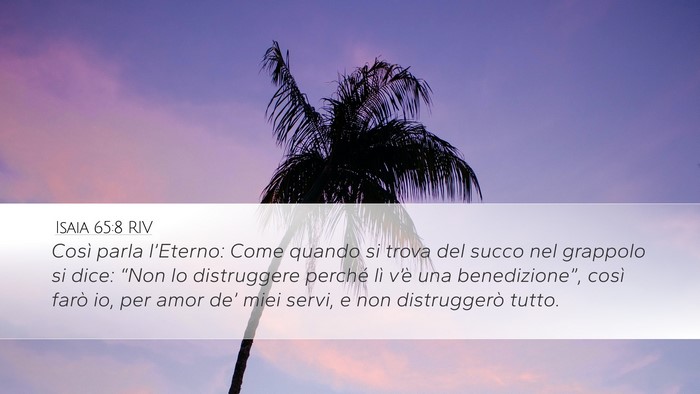 Isaia 65:8 RIV Bible Verse Image