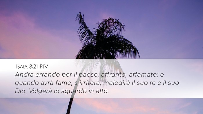 Isaia 8:21 RIV Bible Verse Image