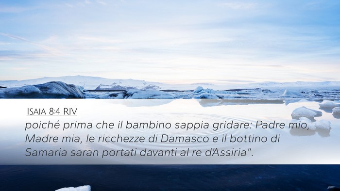Isaia 8:4 RIV Bible Verse Image