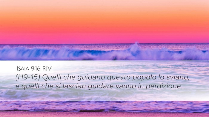 Isaia 9:16 RIV Bible Verse Image