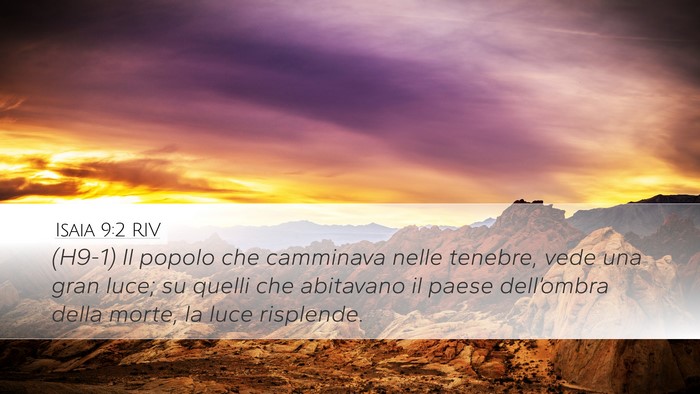 Isaia 9:2 RIV Bible Verse Image