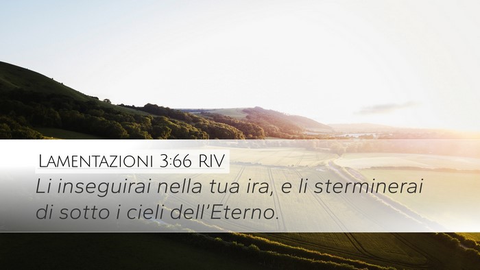 Lamentazioni 3:66 RIV Bible Verse Image